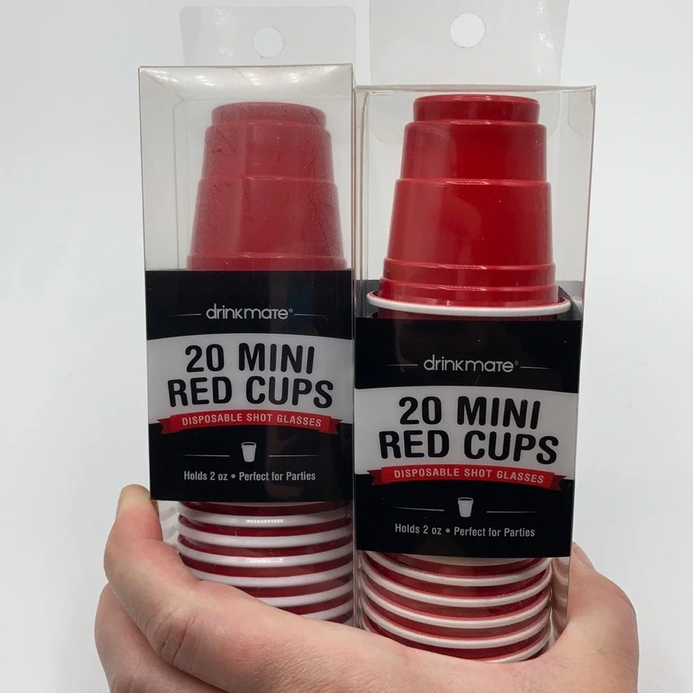 Set of 2 - Disposable Shot Glasses - Still in box!